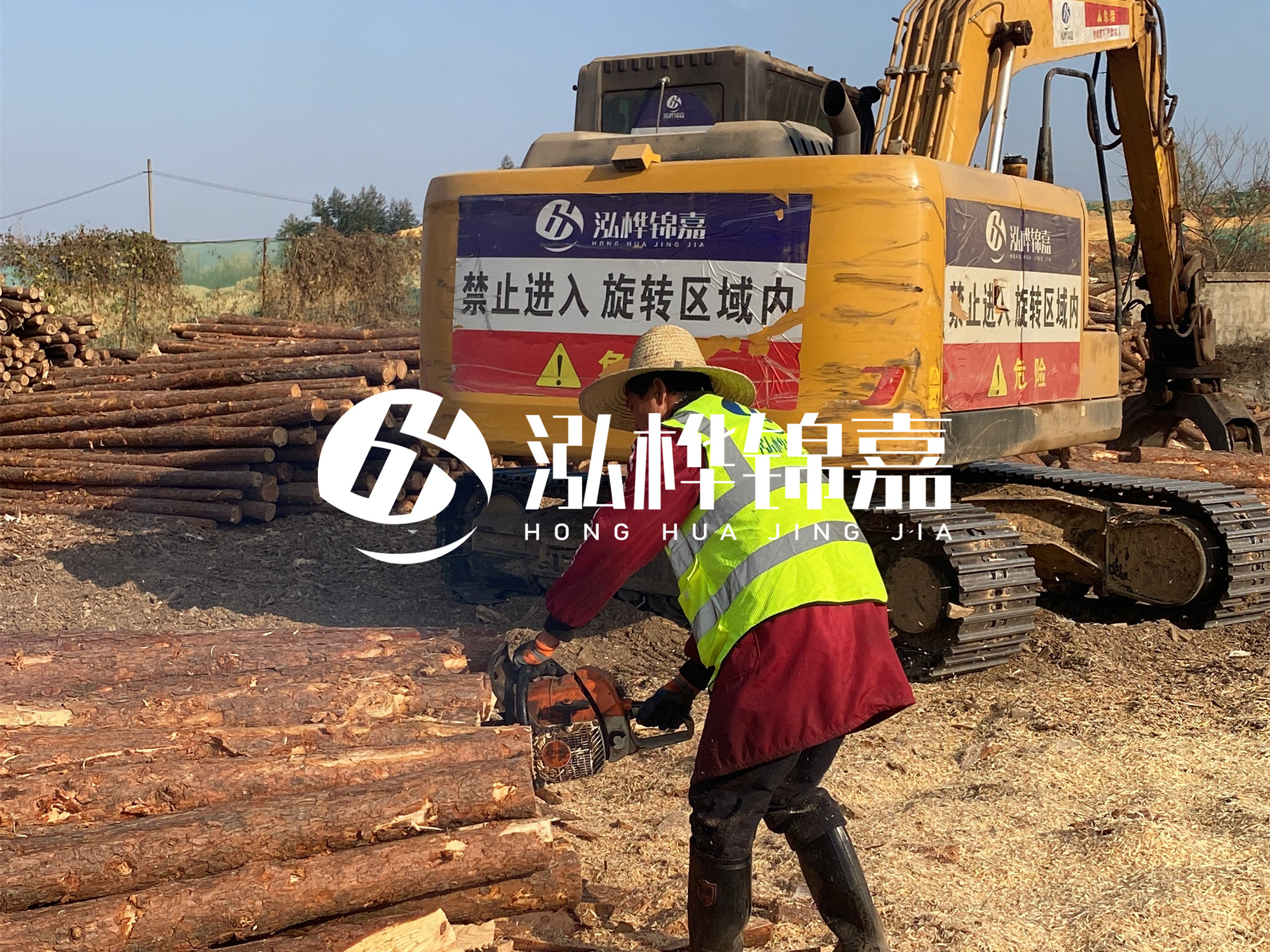 貴州河道木樁廠(chǎng)家泓樺錦嘉 - 松木樁梢徑怎么測量？